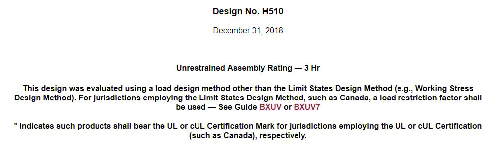 UL H510 